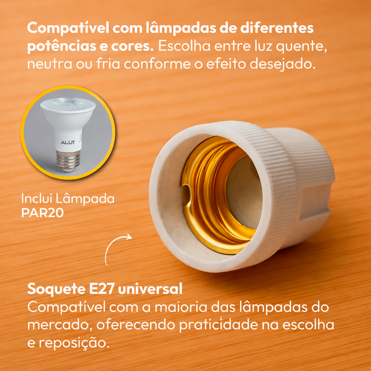 Kit 10 Spot Led Recuado Embutir 4000k Branco Neutro Par20 Quadrado Branco Alut