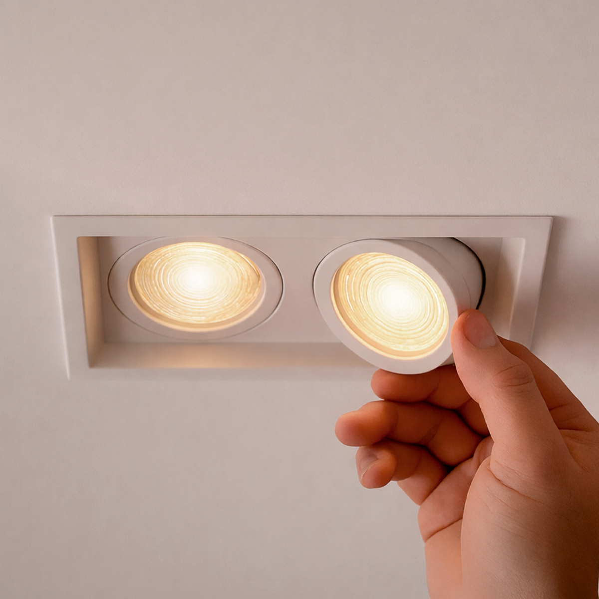 Kit 10 Spot Led Recuado Duo Embutir 4000k Branco Neutro Gu10/MR16 Quadrado Branco Alut