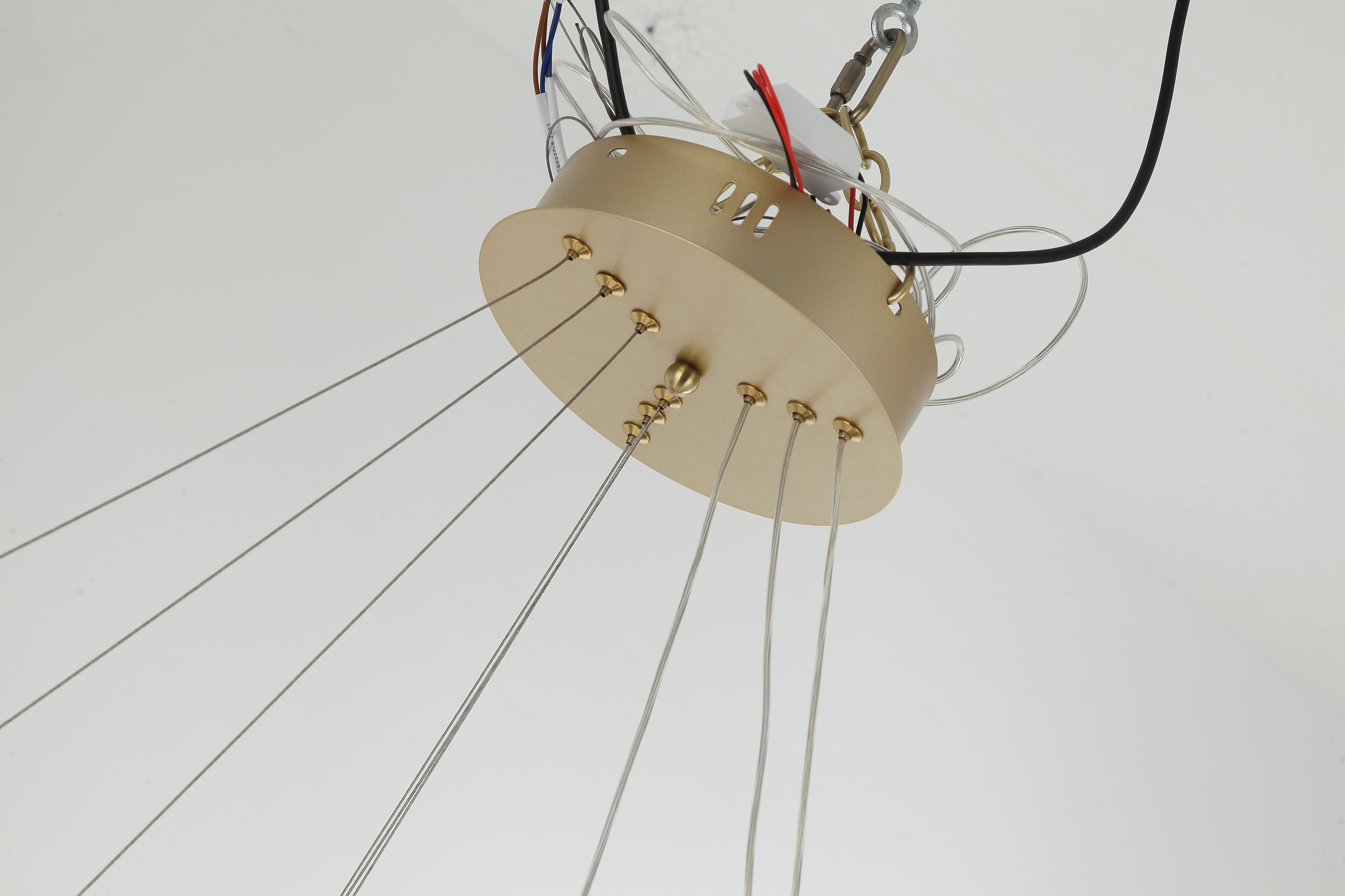 Luminária Pendente Led Nivus 80W Seleção de Temperatura Quente/Neutro/Frio Dourado Alut