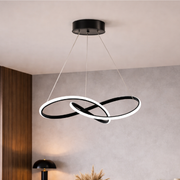 Luminária Pendente Led Infinity 50w Seleção de Temperatura Quente/Neutro/Frio Preto Alut