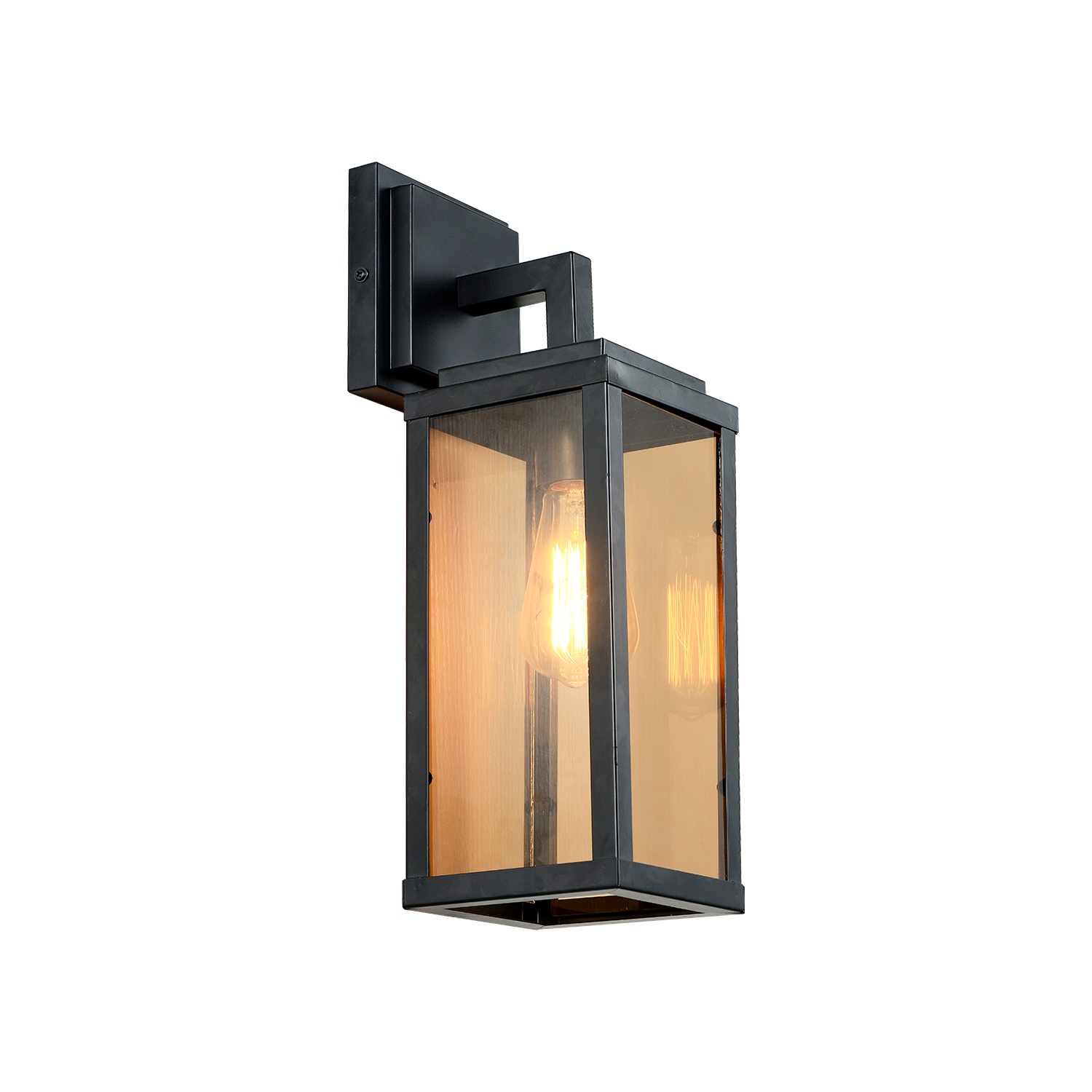Arandela Led Rustica Bivolt E27 Preto Fosco Alut
