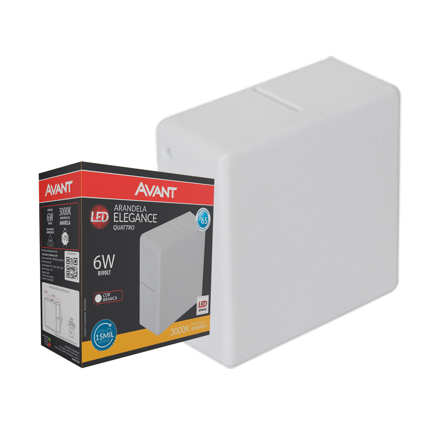 Arandela Led Splendor 6W 3000k Branco Quente Bivolt IP65 Branco Alut