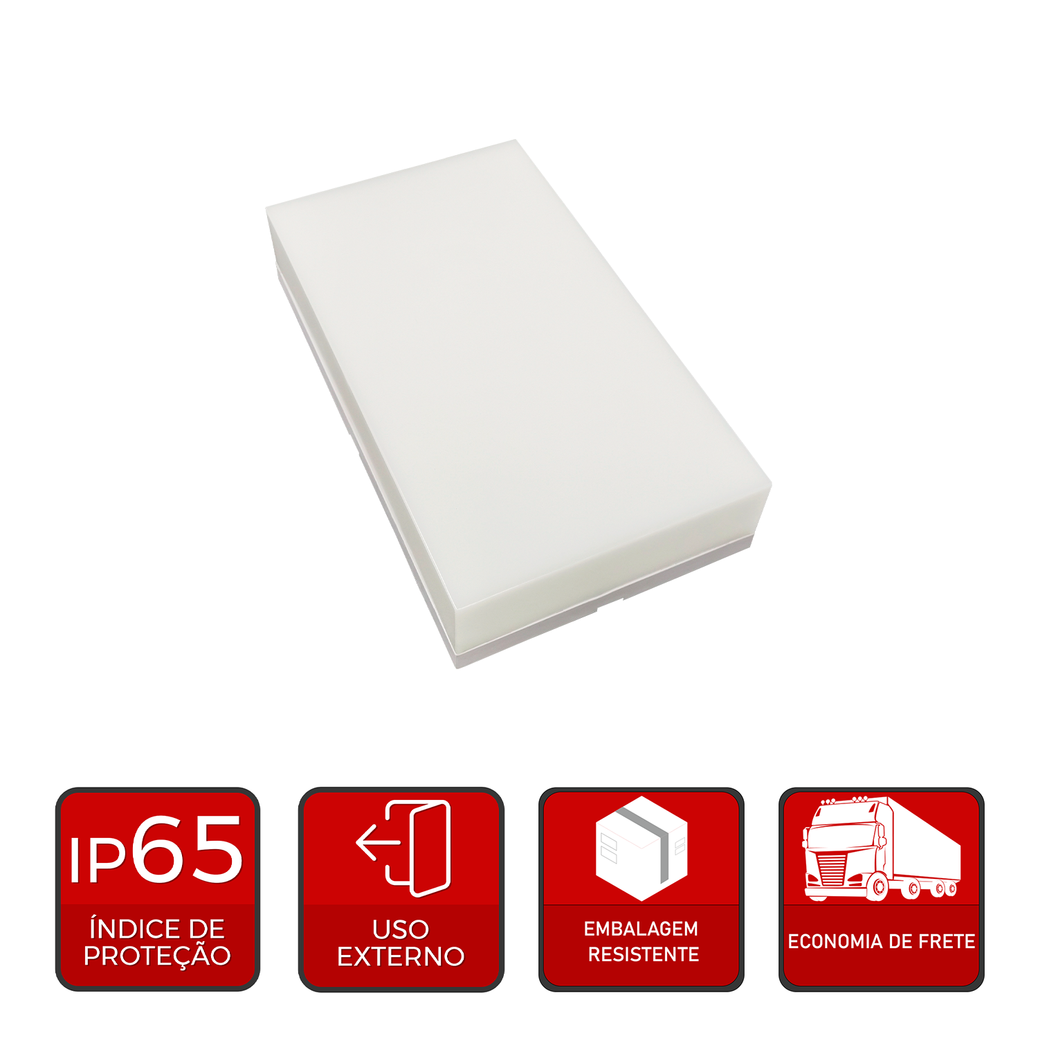 Arandela Led Slim 12W 2700K Branco Quente Bivolt IP65 Branco Alut