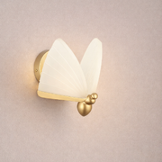 Arandela Led Borboleta 6w 6500k Branco Frio Bivolt Dourado Alut