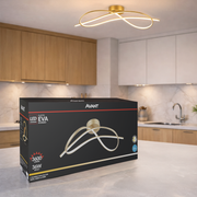 Pendente Led Plafon Zion 36W Seleção de Temperatura Branco Quente/Frio Bivolt Dourado Alut