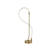 Luminária de Mesa Led Curves 15W Seleção de Temperatura Branco Quente/Neutro/Frio Dourado Alut