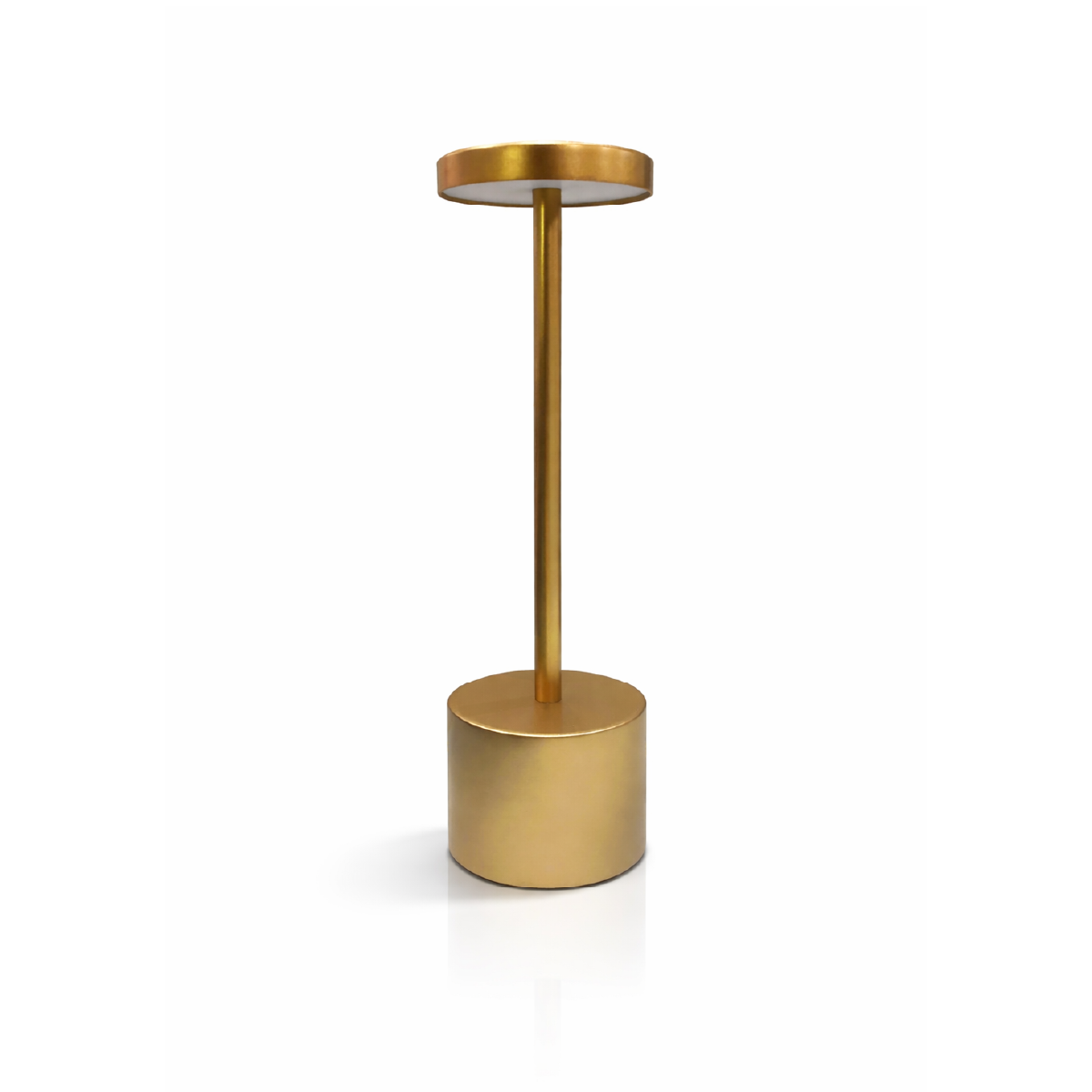 Luminária de Mesa Led Sem Fio Glow 4w Branco Quente/Frio Recarregável Bivolt Dourado Alut
