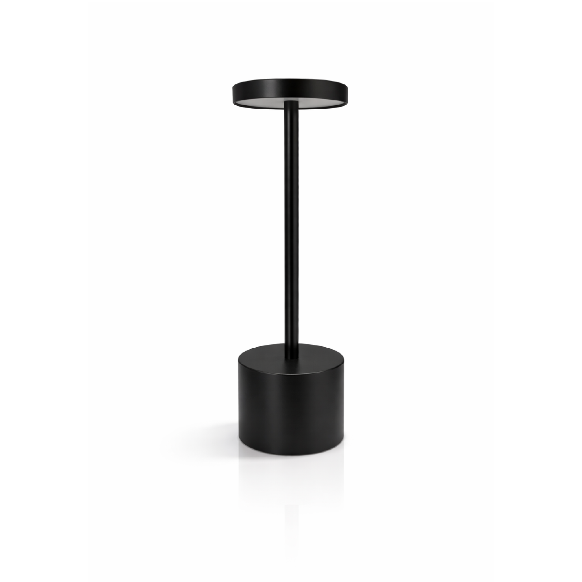 Luminária de Mesa Led Sem Fio Glow 4w Branco Quente/Frio Recarregável Preto Alut
