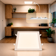 Painel Led Plafon Aluminio Embutir 24w 4000k Branco Neutro 29x29 Quadrado Cod: ALUT190074 Alut By Avant