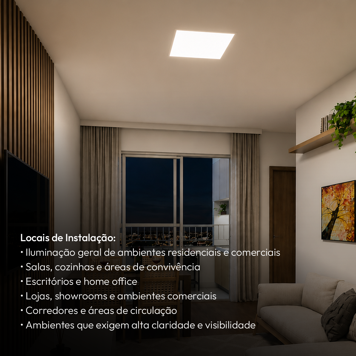 Painel Led Plafon Aluminio Embutir 24w 4000k Branco Neutro 29x29 Quadrado Cod: ALUT190074 Alut By Avant