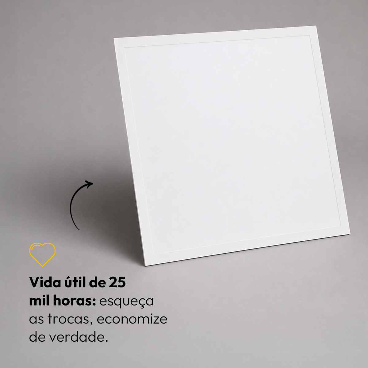 Painel Led Plafon Alumínio Embutir 45w 4000k Branco Neutro 62x62 Quadrado Alut By Avant