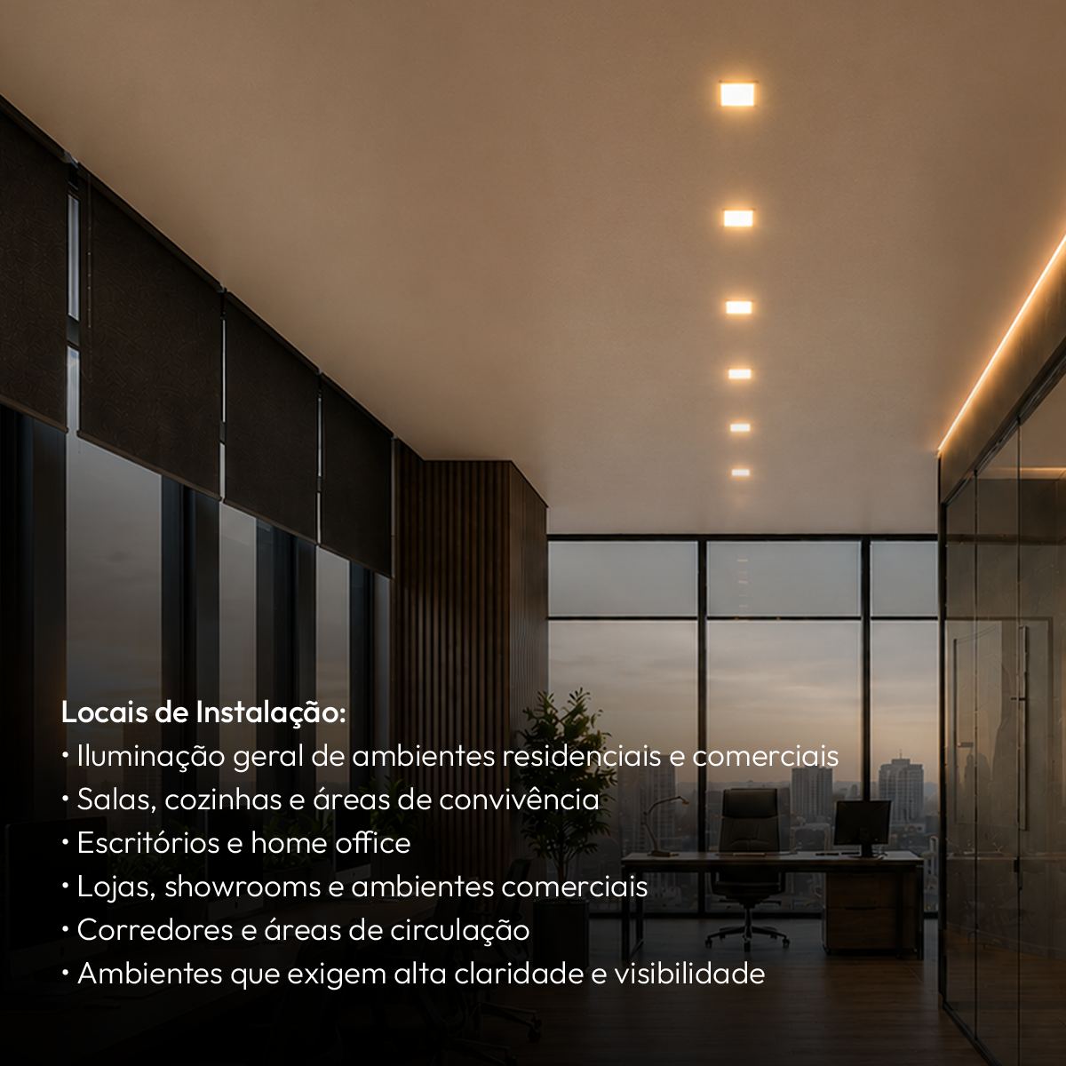 Painel Led Plafon Aluminio Embutir 6w 3000k Branco Quente 12x12Cm Quadrado Cod: ALUT001969 Alut By Avant