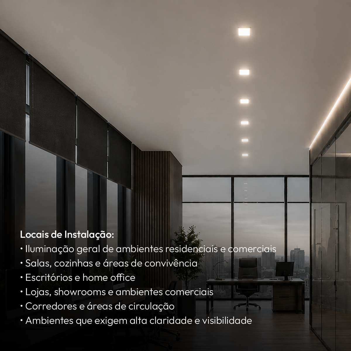 Painel Led Plafon Aluminio Embutir 6w 4000k Branco Neutro 12x12Cm Quadrado Cod: ALUT001970 Alut By Avant