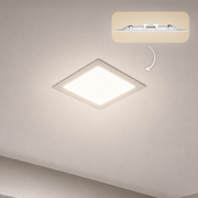 Painel Led Plafon Aluminio Embutir 6w 4000k Branco Neutro 12x12Cm Quadrado Alut By Avant