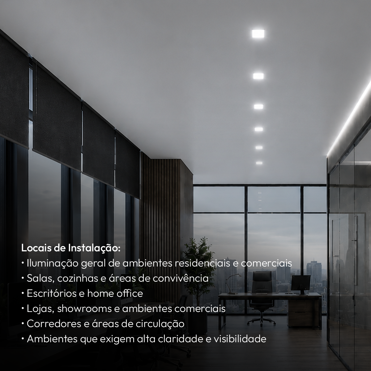 Painel Led Plafon Aluminio Embutir 6w 6500K Branco Frio 12x12Cm Quadrado Cod: ALUT001971 Alut By Avant