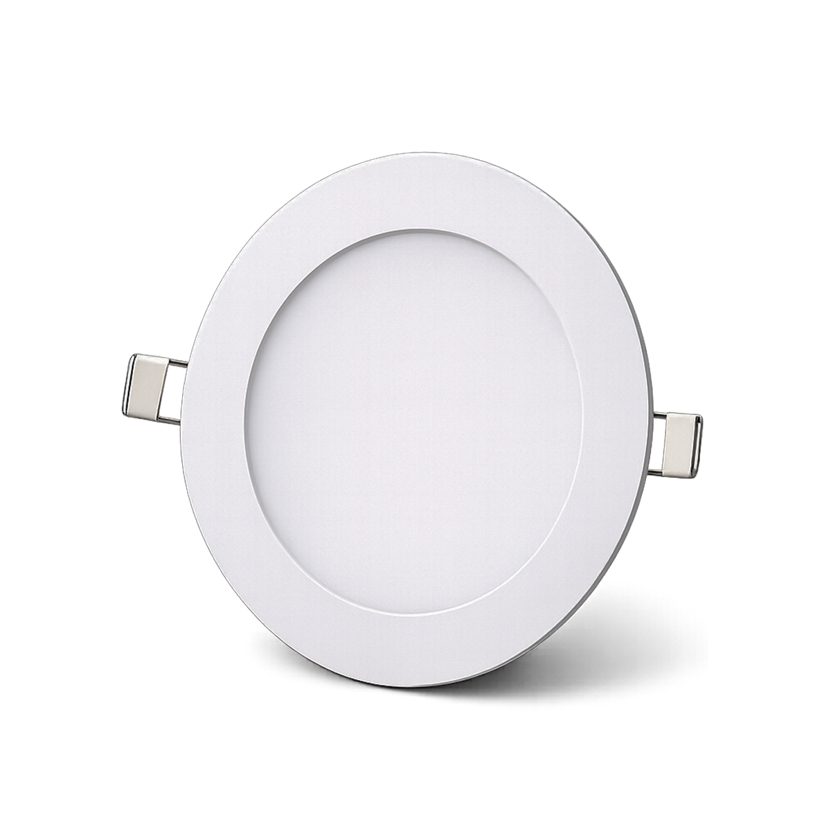 Painel Led Plafon Aluminio Embutir 6w 4000k Branco Neutro 12cm Redondo Cod: ALUT001973 Alut By Avant