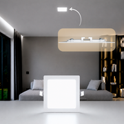 Painel Led Plafon Aluminio Embutir 12w 6500K Branco Frio 17x17Cm Quadrado Cod: ALUT001977 Alut By Avant