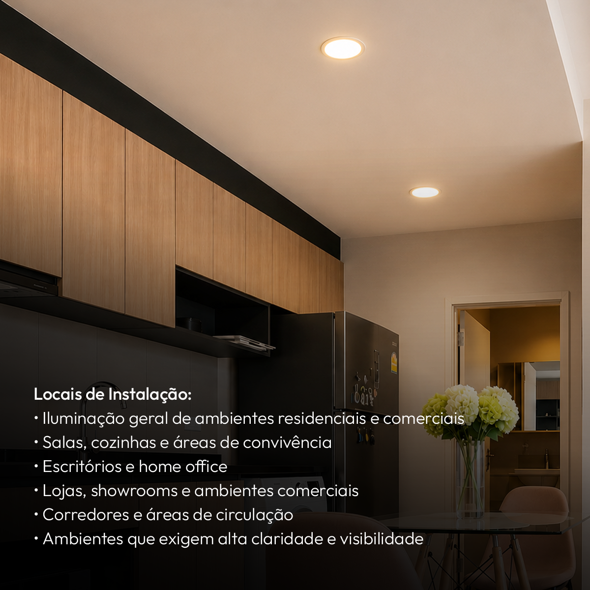 Painel Led Plafon Aluminio Embutir 12w 3000k Branco Quente 17cm Redondo Cod: ALUT001978 Alut By Avant