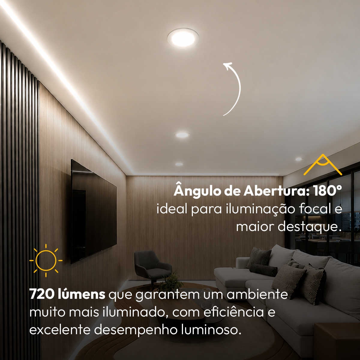 Painel Led Plafon Aluminio Embutir 12w 4000k Branco Neutro 17cm Redondo Cod: ALUT001979 Alut By Avant