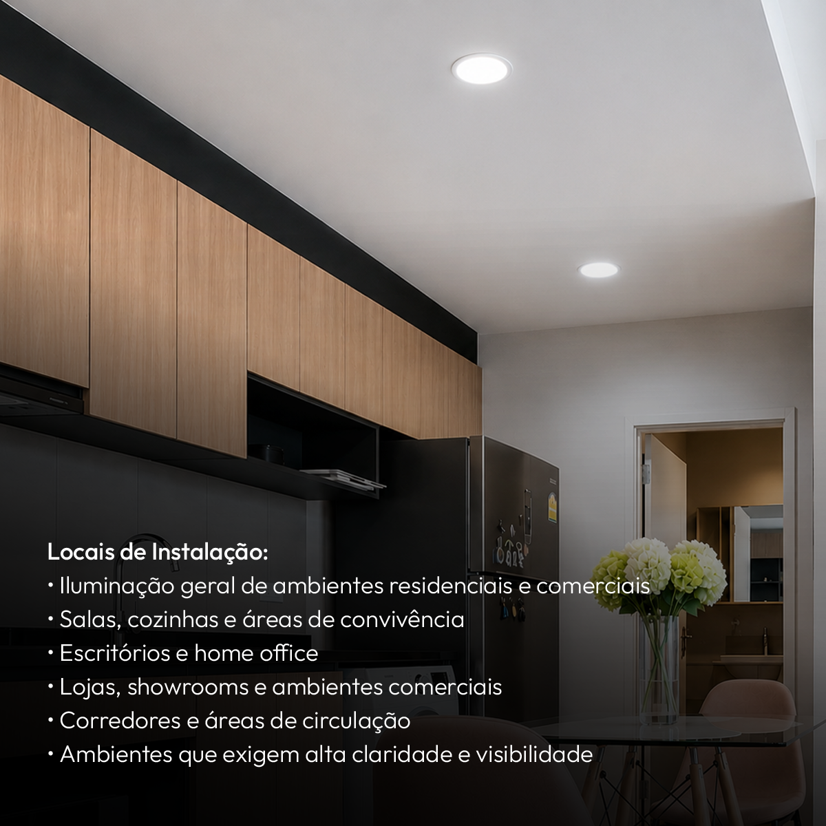 Painel Led Plafon Aluminio Embutir 12w 6500K Branco Frio 17cm Redondo Cod: ALUT001980 Alut By Avant