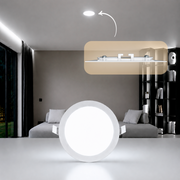 Painel Led Plafon Aluminio Embutir 12w 6500K Branco Frio 17cm Redondo Cod: ALUT001980 Alut By Avant