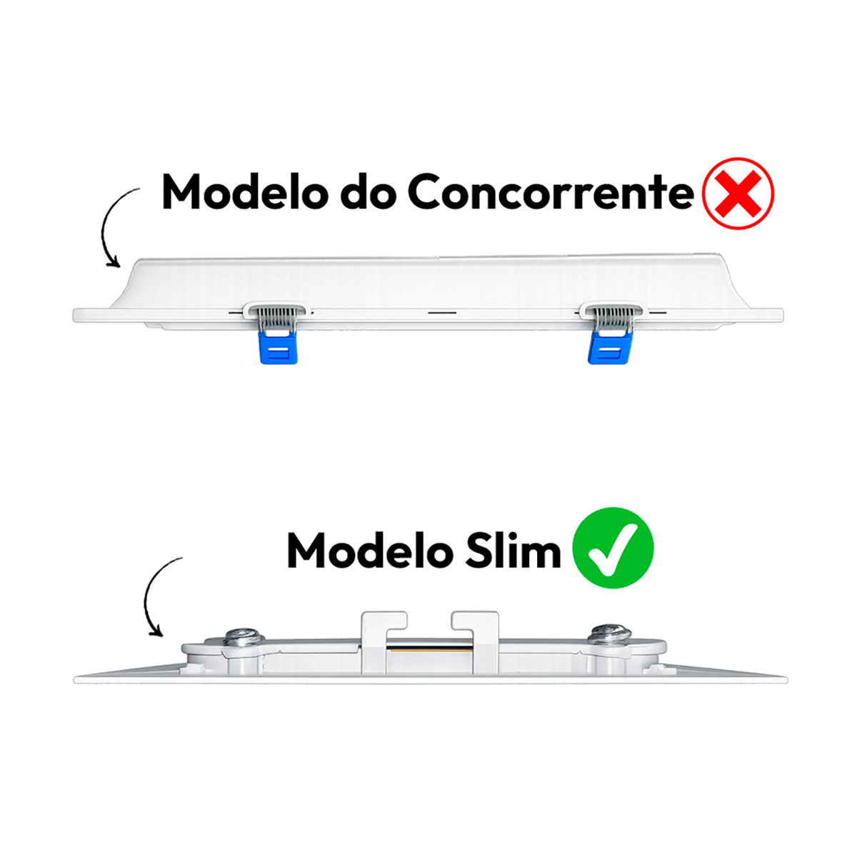 Painel Led Plafon Aluminio Embutir 24w 3000k Branco Quente 29cm Redondo Alut By Avant
