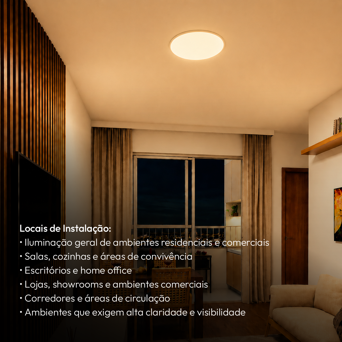Painel Led Plafon Aluminio Embutir 24w 3000k Branco Quente 29cm Redondo Alut By Avant