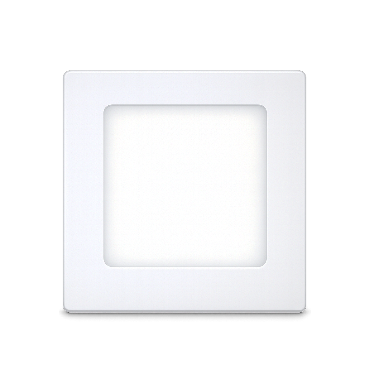 Painel Led Plafon Aluminio Sobrepor 6w 6500K 12x12cm Quadrado Alut