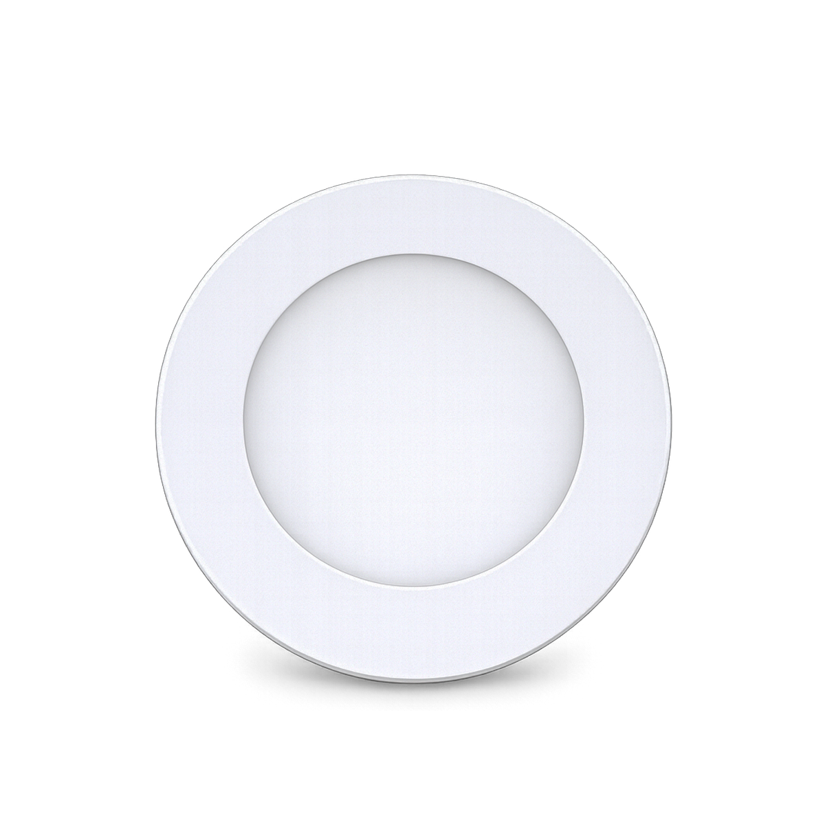 Painel Led Plafon Aluminio Sobrepor 6w 4000k 12cm Redondo Alut