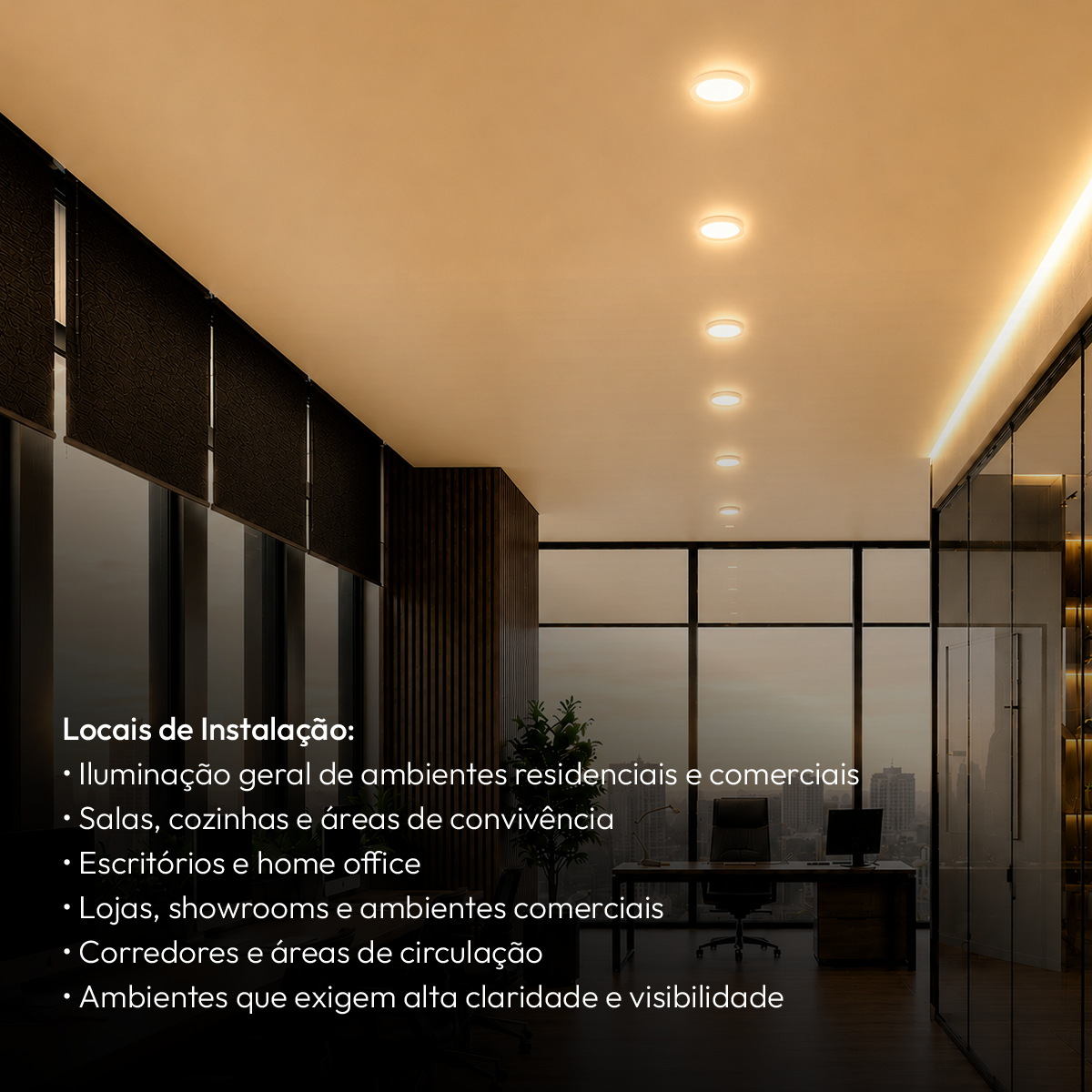 Painel Led Plafon Aluminio Sobrepor 12w 3000k Branco Quente 17cm Redondo Alut