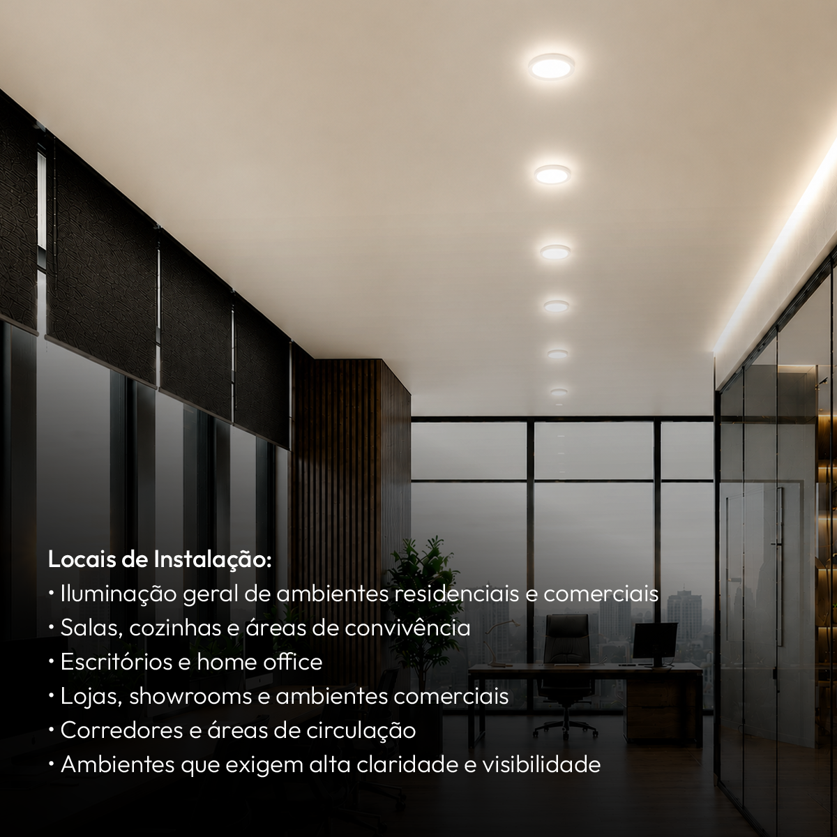 Painel Led Plafon Aluminio Sobrepor 12w 4000k Branco Neutro 17cm Redondo Alut