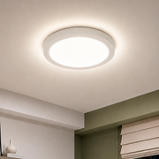 Painel Led Plafon Aluminio Sobrepor 24w 4000k Branco Neutro 29cm Redondo Alut