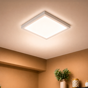 Painel Led Plafon Aluminio Sobrepor 30w 4000k Branco Neutro 40x40cm Quadrado Alut