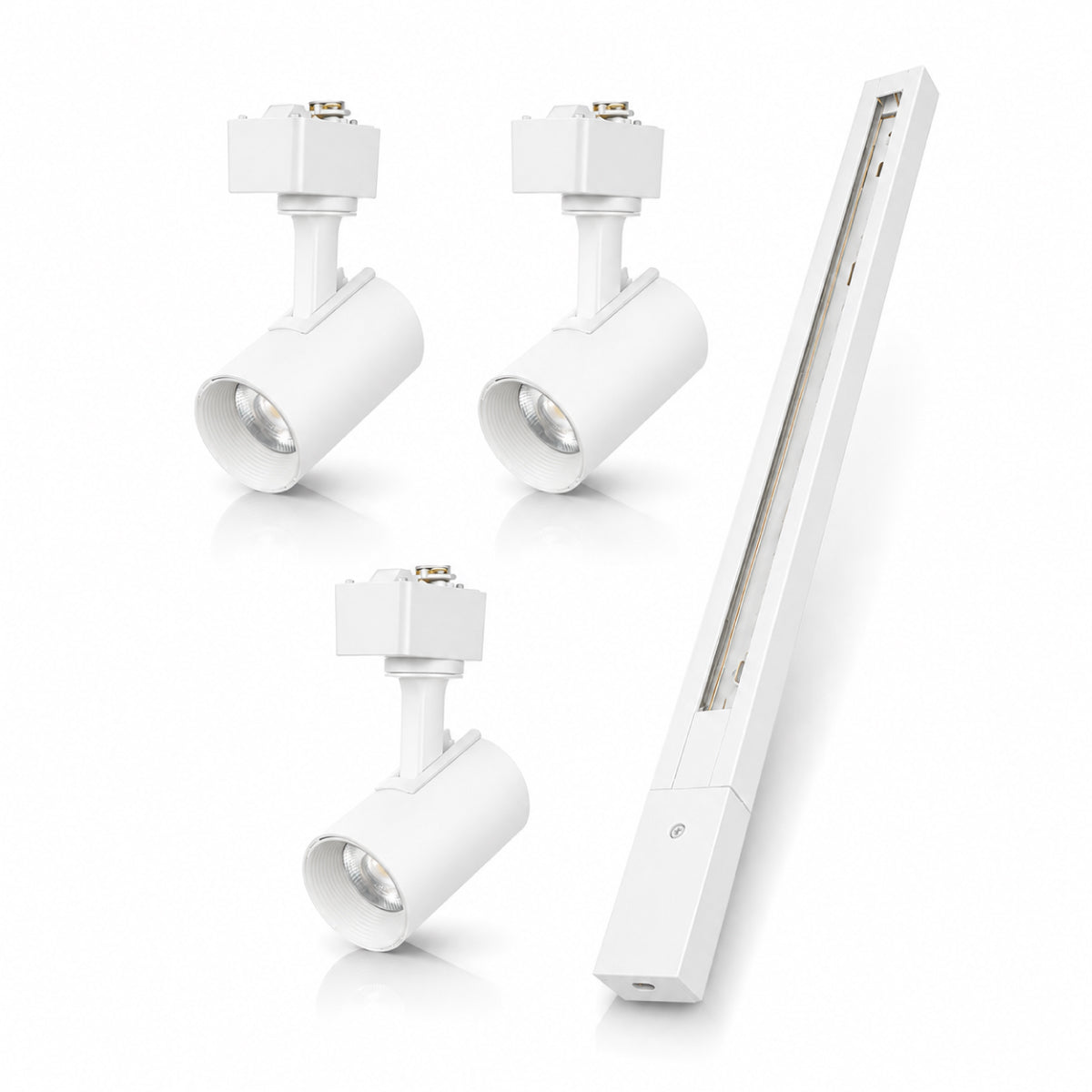 Kit Trilho 1m + 3 Spots 5w 6500k Branco Frio Eletrificado Bivolt Branco Alut