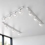 Kit Trilho 3m + 10 Spots 5w 6500k Branco Frio Eletrificado Bivolt Branco Alut