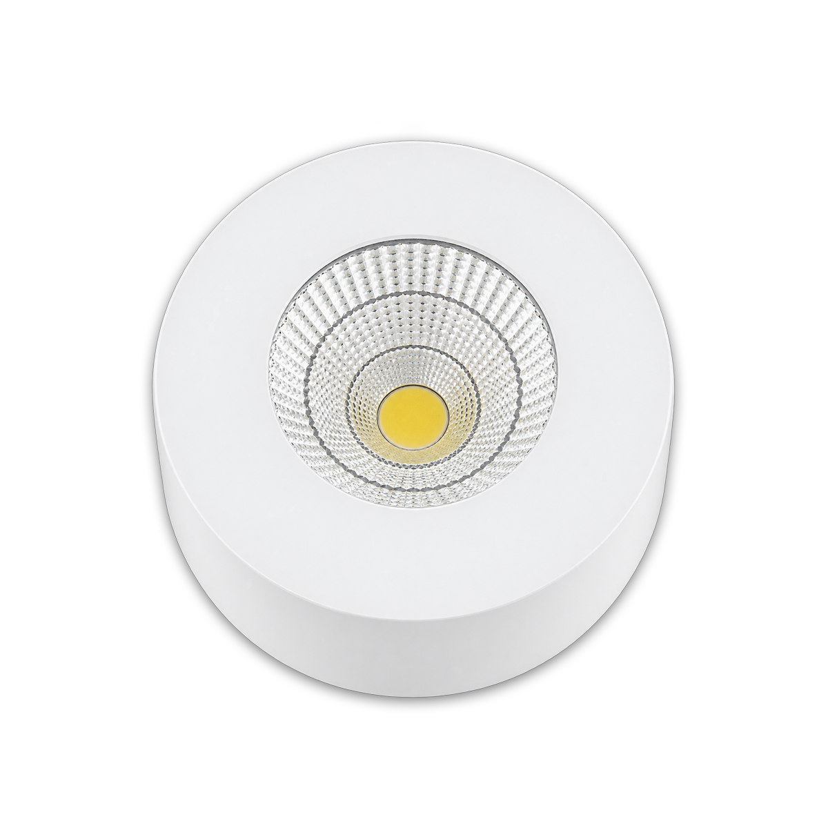 Spot Led Alumínio Beiral de teto 5w 6500k Branco Frio 8cm Bivolt Redondo Branco Alut