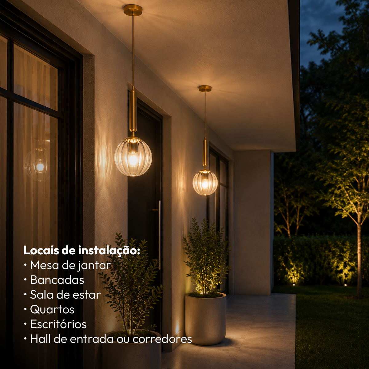 Luminária Pendente Led Cloe E27 Dourado Alut