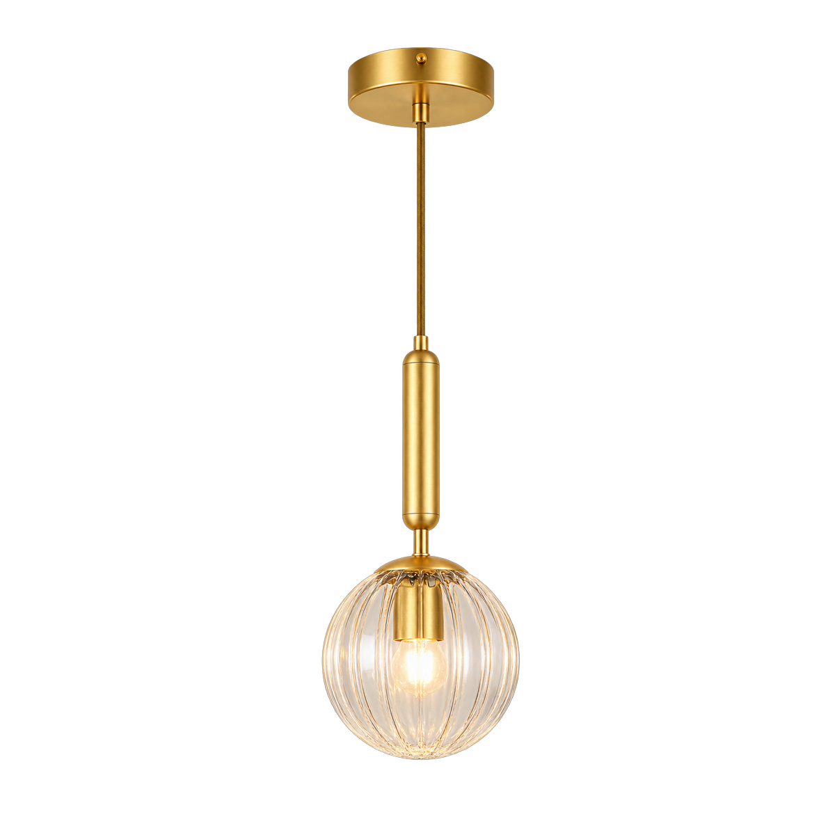 Luminária Pendente Led Cloe E27 Dourado Alut
