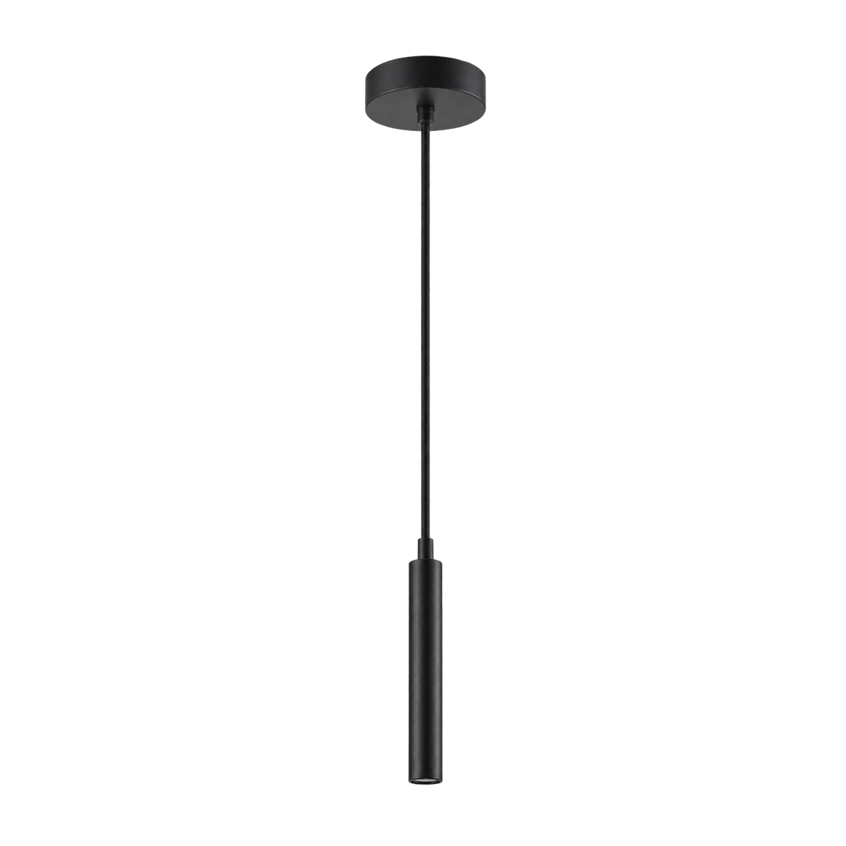 Luminária Pendente Led Zen 5w 6500K Branco Frio 15cm Preto Alut