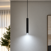 Luminária Pendente Led Zen 5w 6500K Branco Frio 30cm Preto Alut