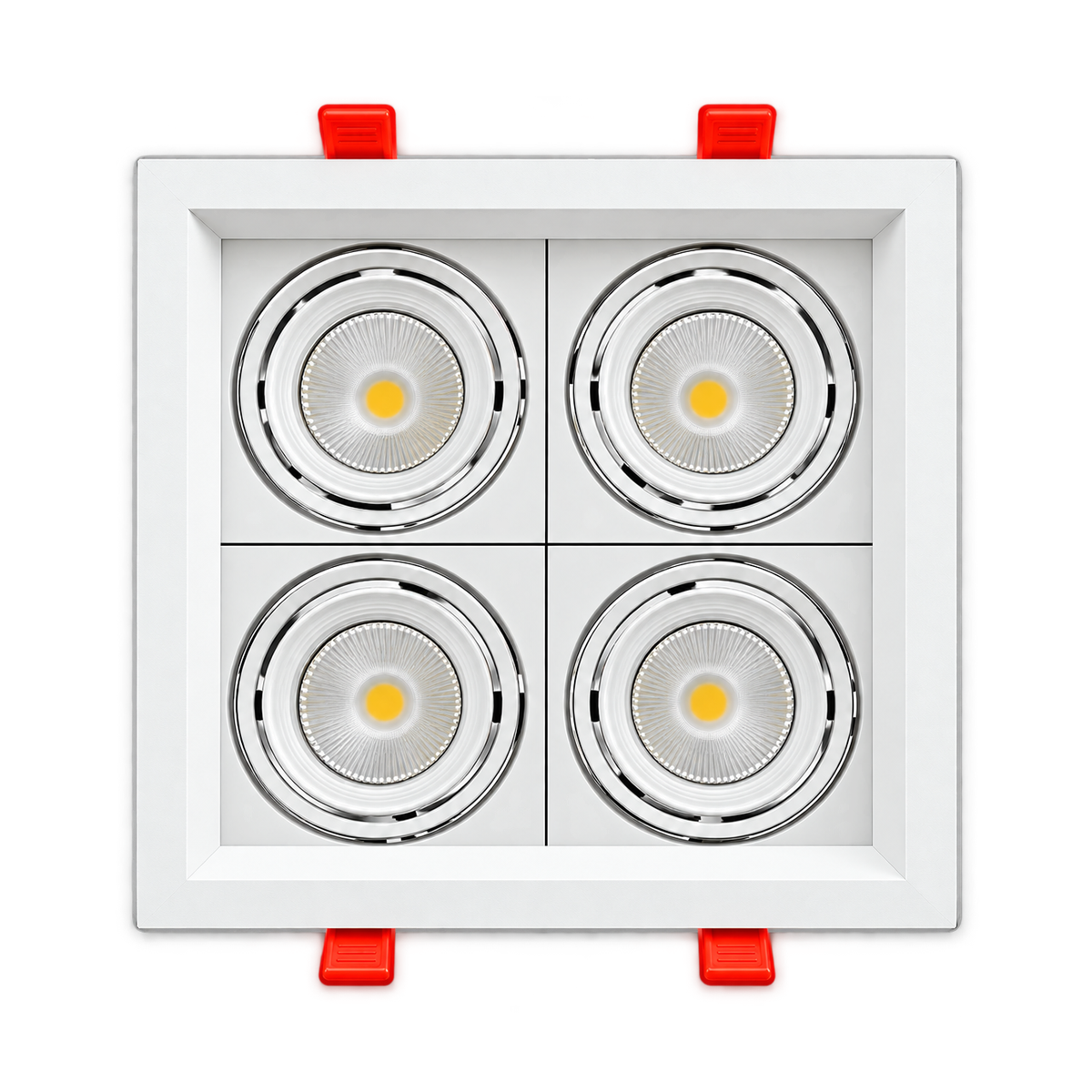 Spot Led Frame Quatto Embutir 28w 3000k Branco Quente Bivolt Branco Alut