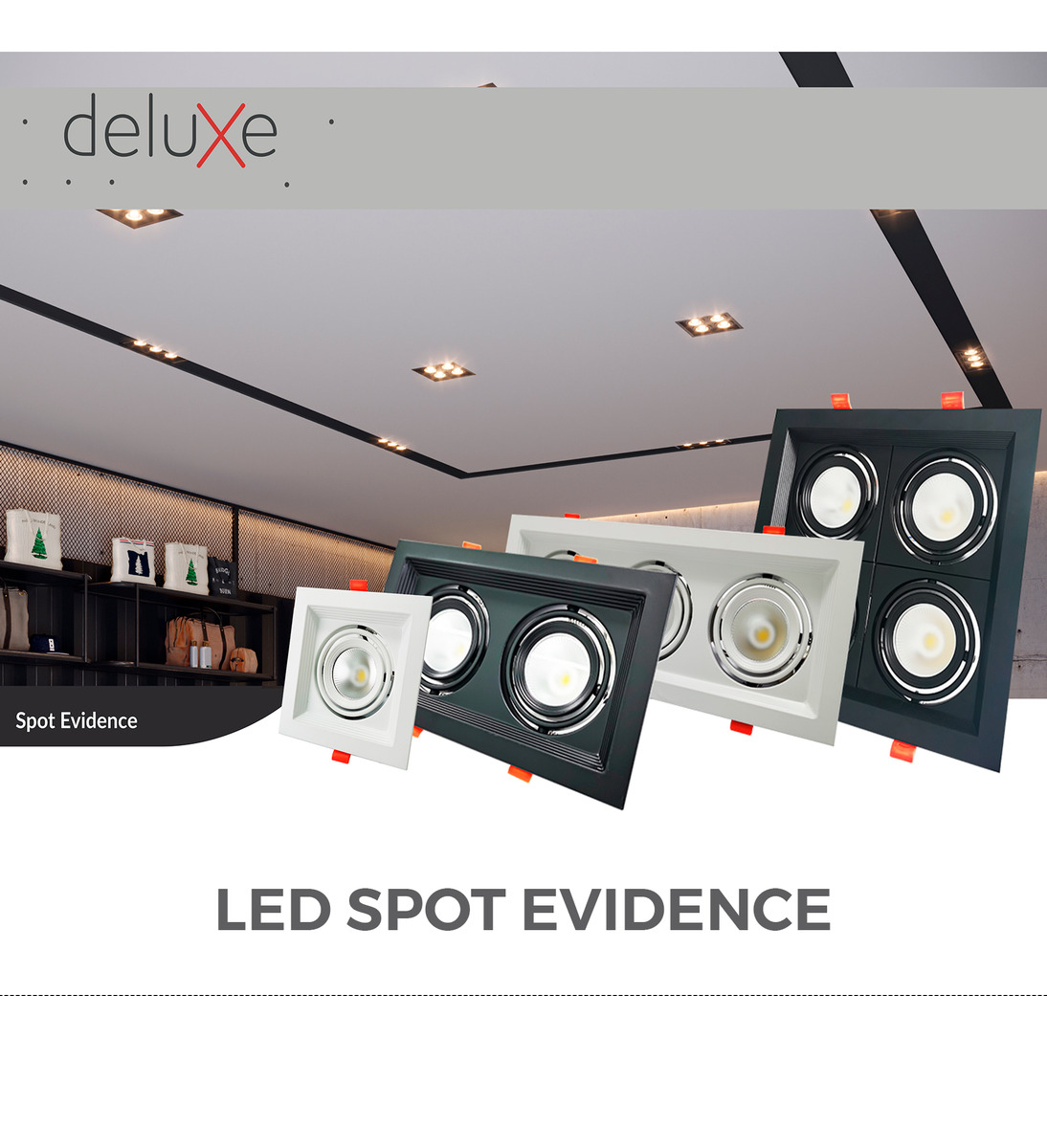 Spot Led Frame Duo Embutir 14w 3000k Branco Quente Bivolt Preto Alut