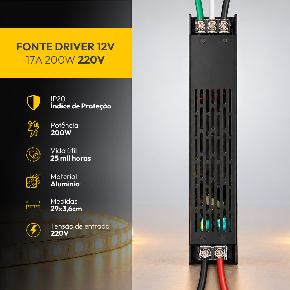 Fonte driver Fit 17a 220v Alut