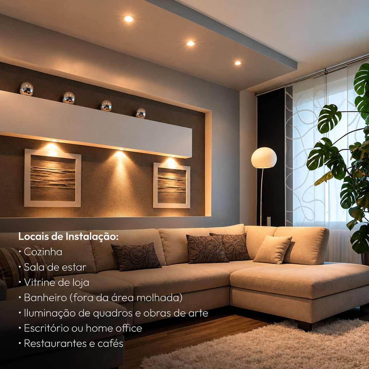 Kit 10 Lâmpada Led Ar111 12w 4000k Branco Neutro GU10 Bivolt Branco Alut