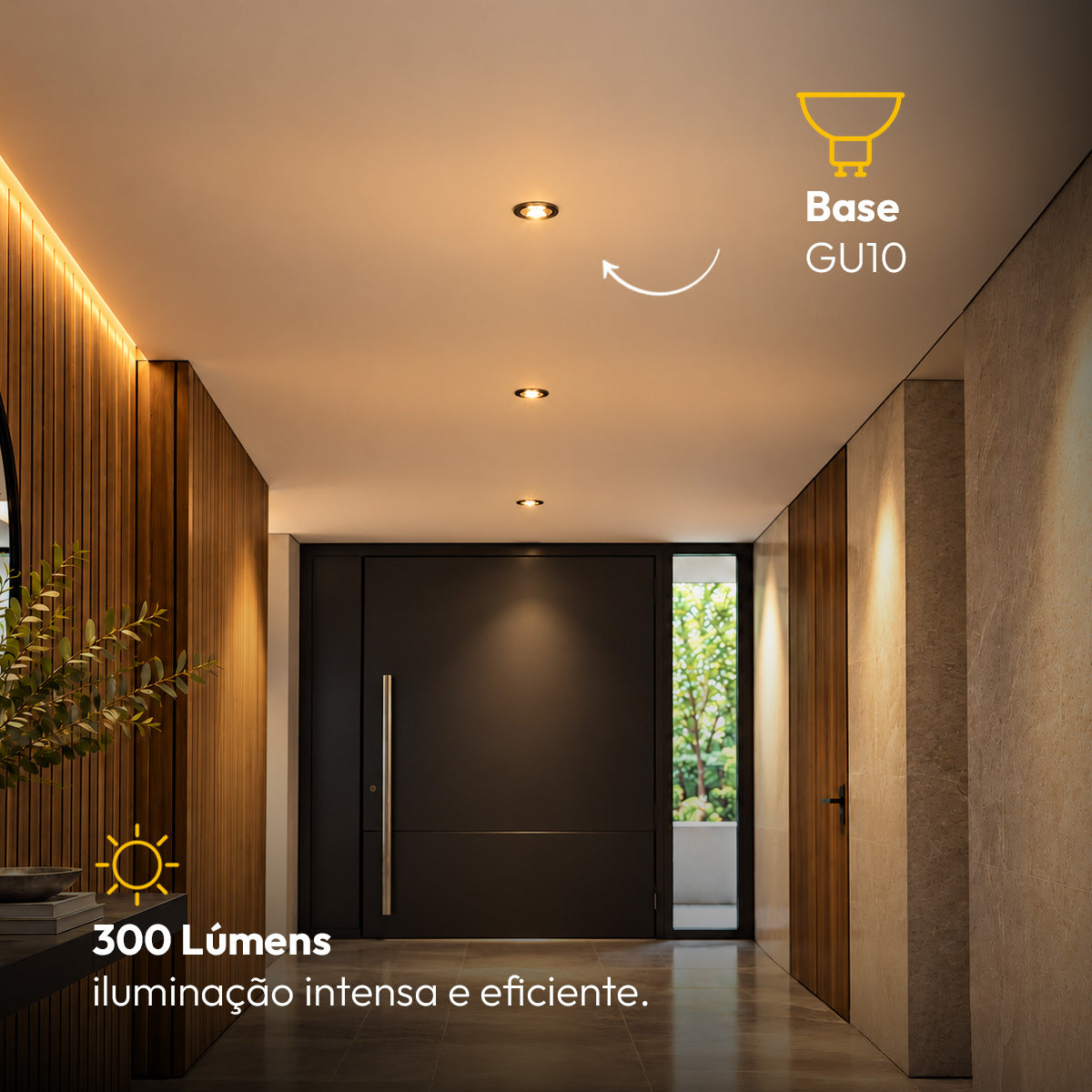 Kit 5 Lâmpadas Led Ar70 4,8w 2700k Branco Quente Gu10  Bivolt Branco Alut