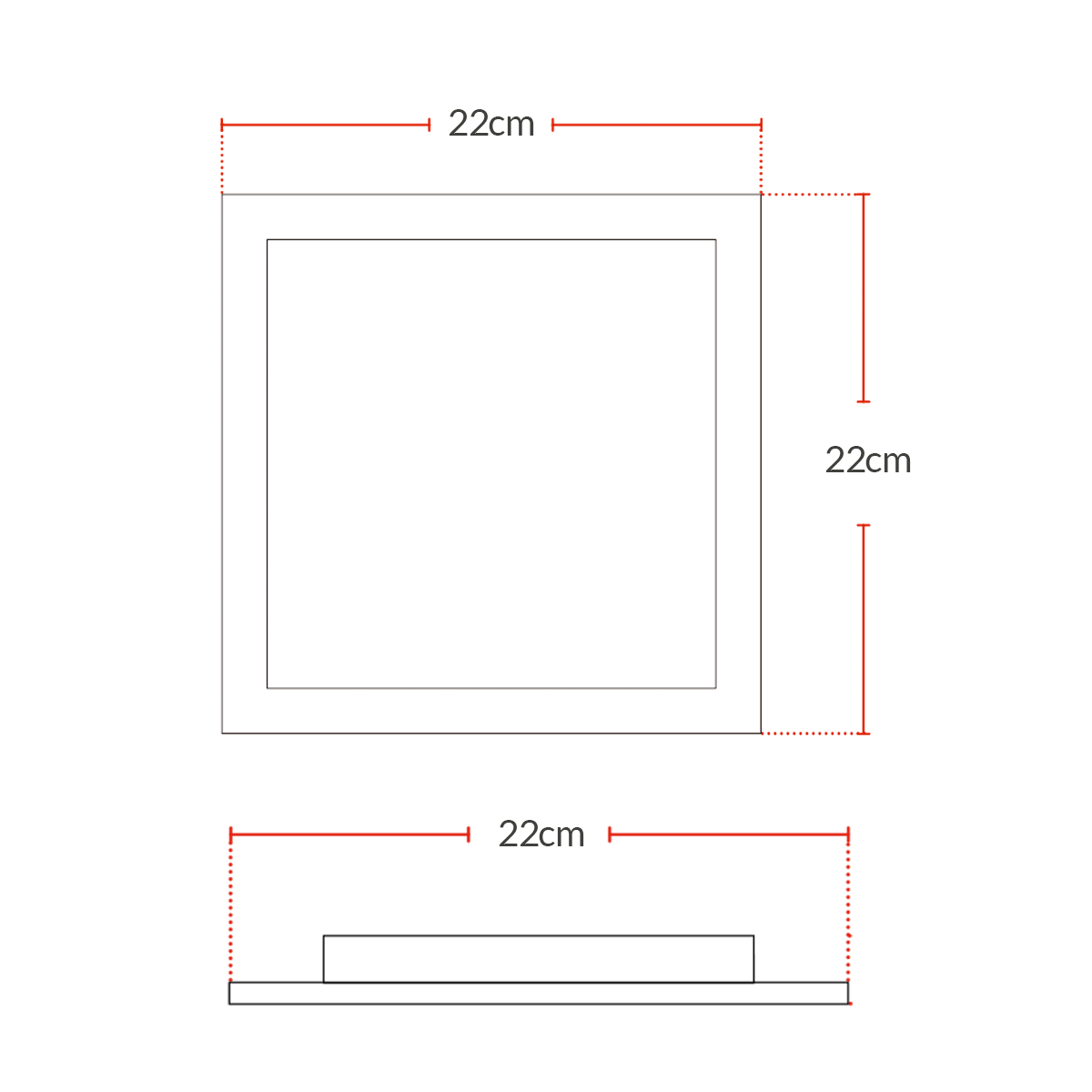 Plafon Quadrado Embutir Painel Led Alumínio 6w 12w 18w 24w 30w Branco Quente Neutro ou Frio 110v/220v Bivolt Branco