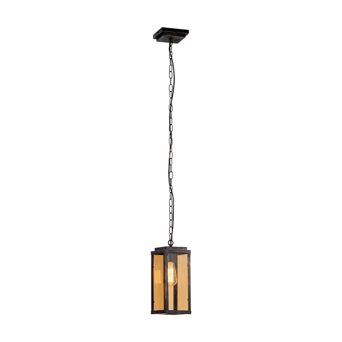 Luminária Pendente Led Rustico E27 Ouro Envelhecido Alut