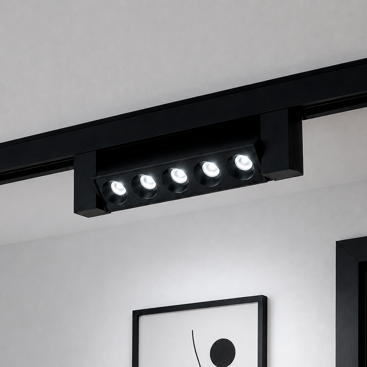 Spot Led Para Trilho Authentic Dots 10w 6500k Branco Frio 110v/220v Bivolt Preto Deluxe By Avant