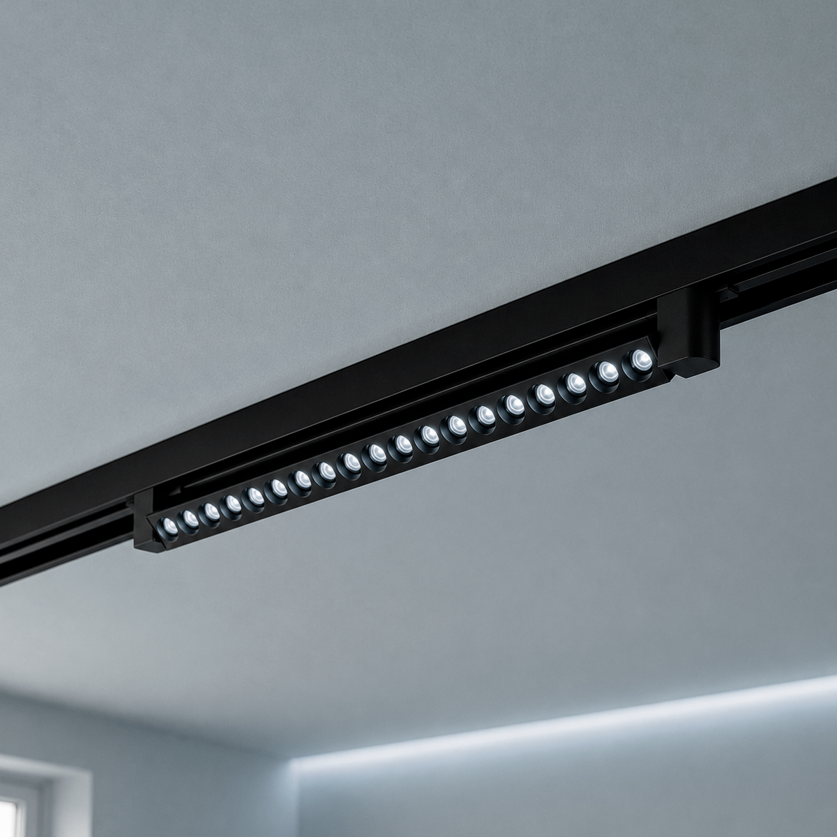 Spot Led Para Trilho Authentic Dots 40w 6500k Branco Frio 110v/220v Bivolt Preto Cod: 910481375 Deluxe By Avant