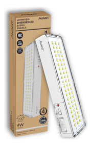 Lâmpada Led Luz Emergência Barra 4W 200lm 6000K BF garagem quintal